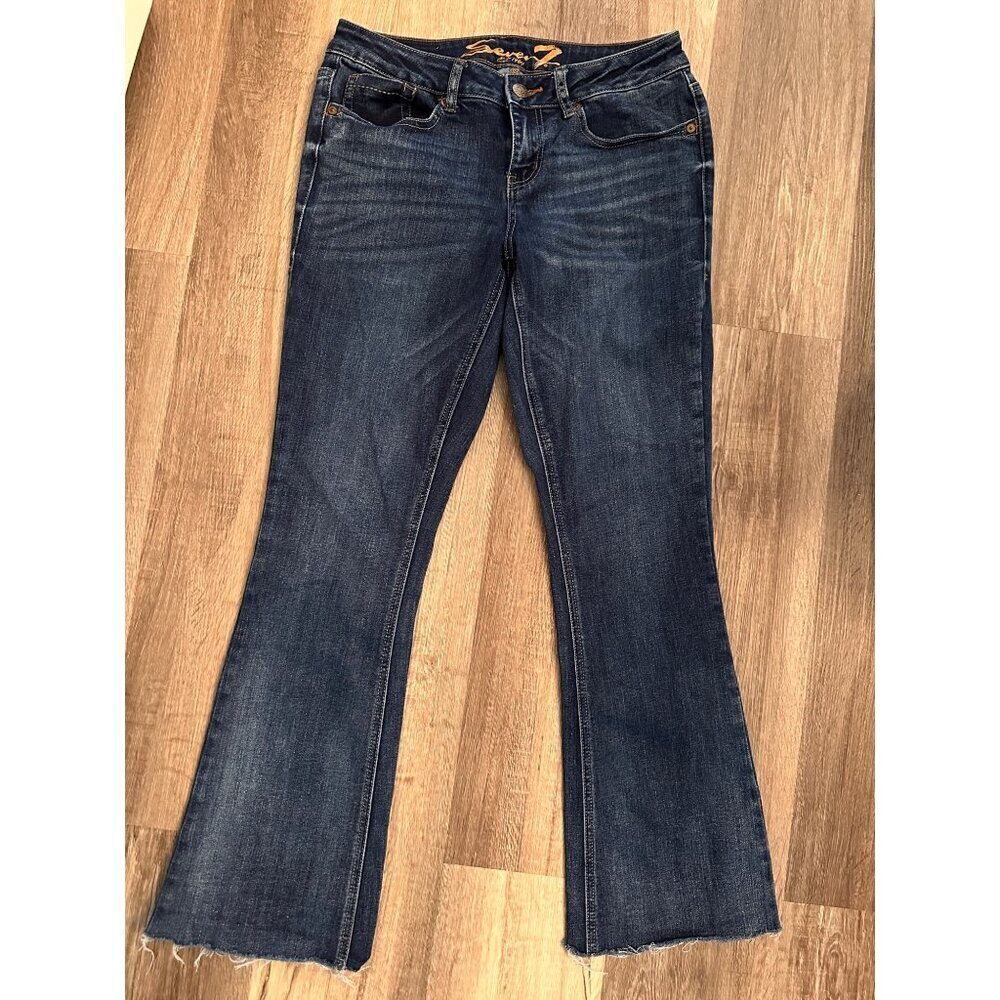 Seven7 Womens Bootcut Mid-rise Jeans Size 8
